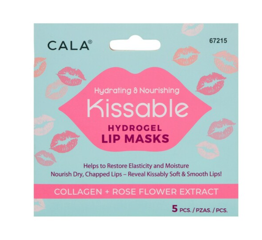 CALA 5 PIECE HYDROGEL LIP MASK ROSE COLLAGEN HYDRATING