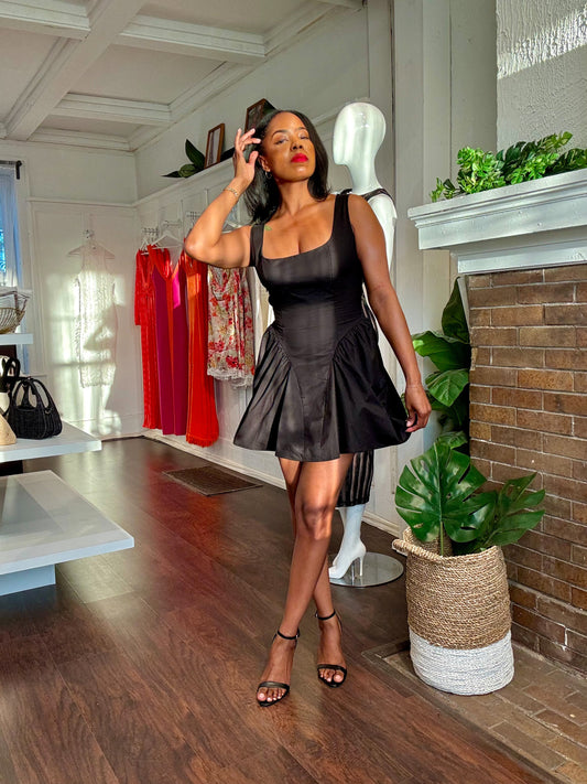 Monroe Mini Puff Dress