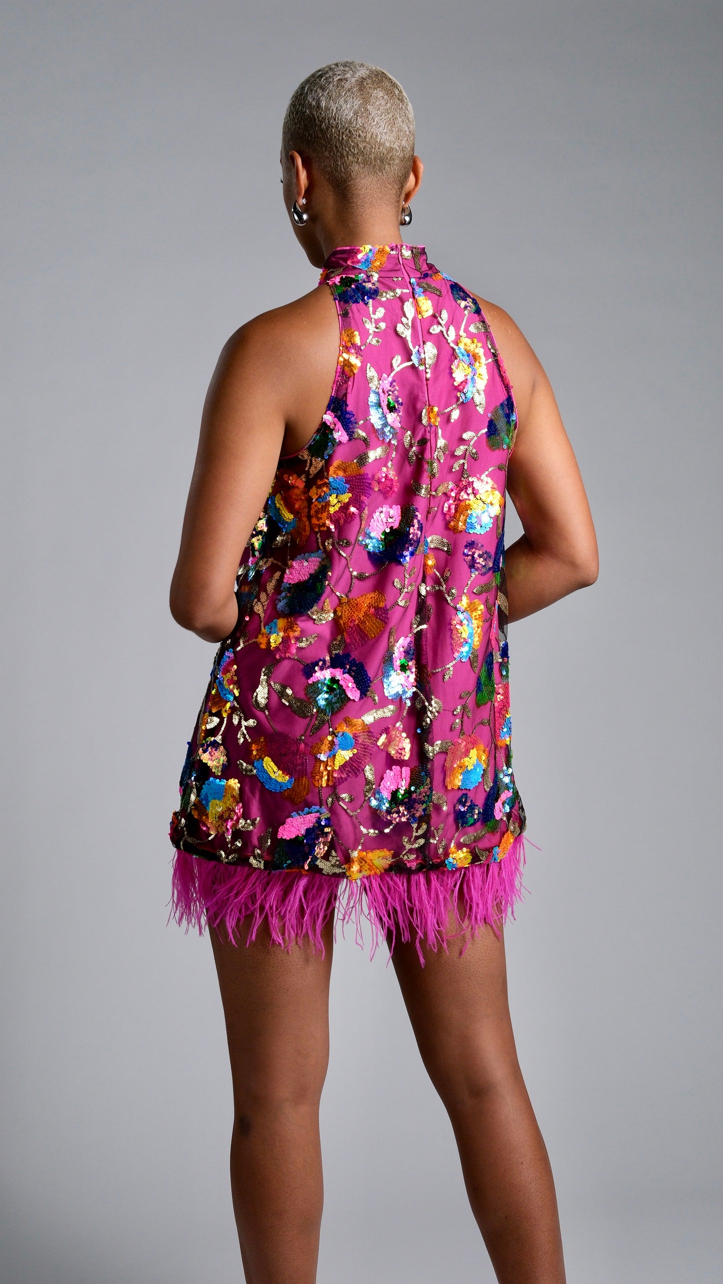 Tamera Pink Sequin Dress