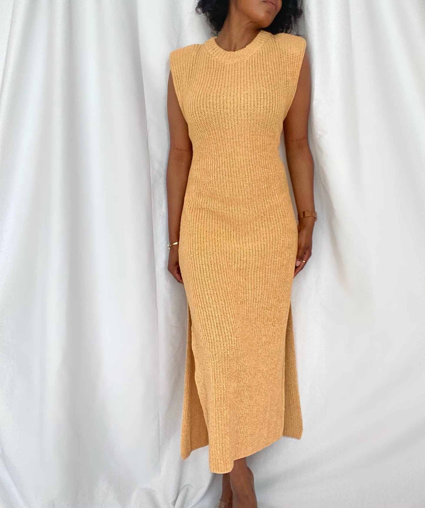 Sangria Camel Midi Dress