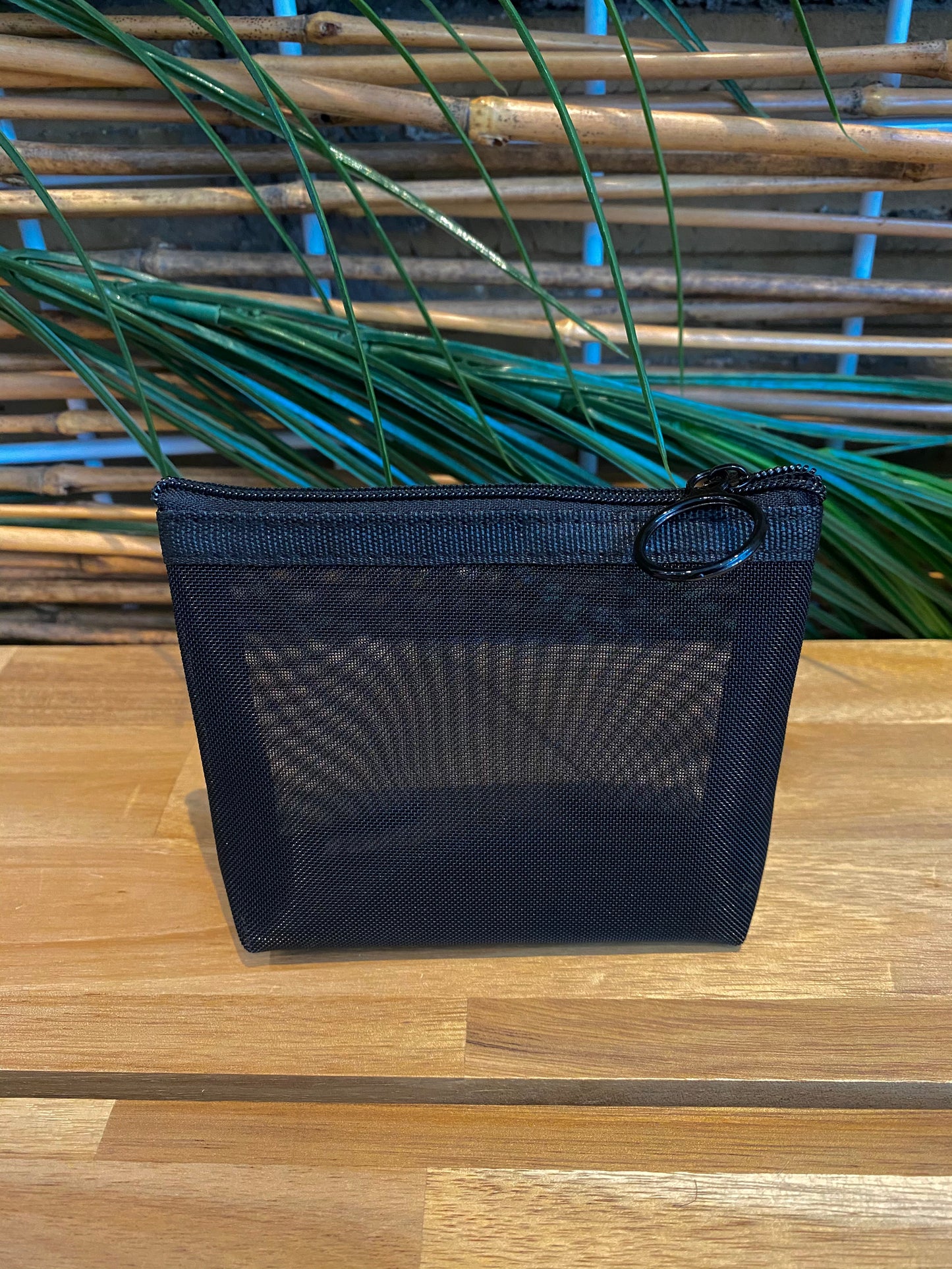 Black Mesh Cosmetic Bag Set