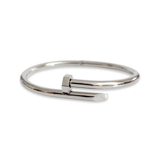 Axel Nail Bracelet: Silver