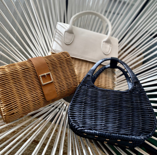 Fiji Black Woven Crossbody