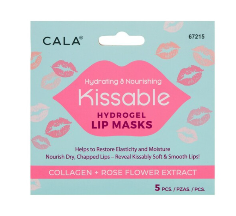 CALA 5 PIECE HYDROGEL LIP MASK ROSE COLLAGEN HYDRATING