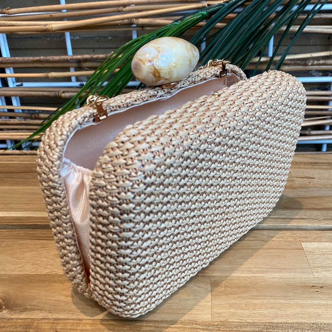 Zanzibar Marble Handle Clutch