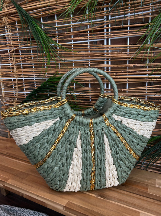 Banwa Gold Handle Tote