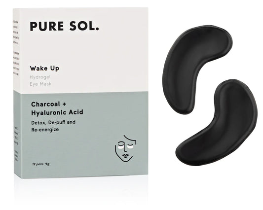 Wake Up Hydrogel Eye Mask Charcoal + Hyaluronic Acid