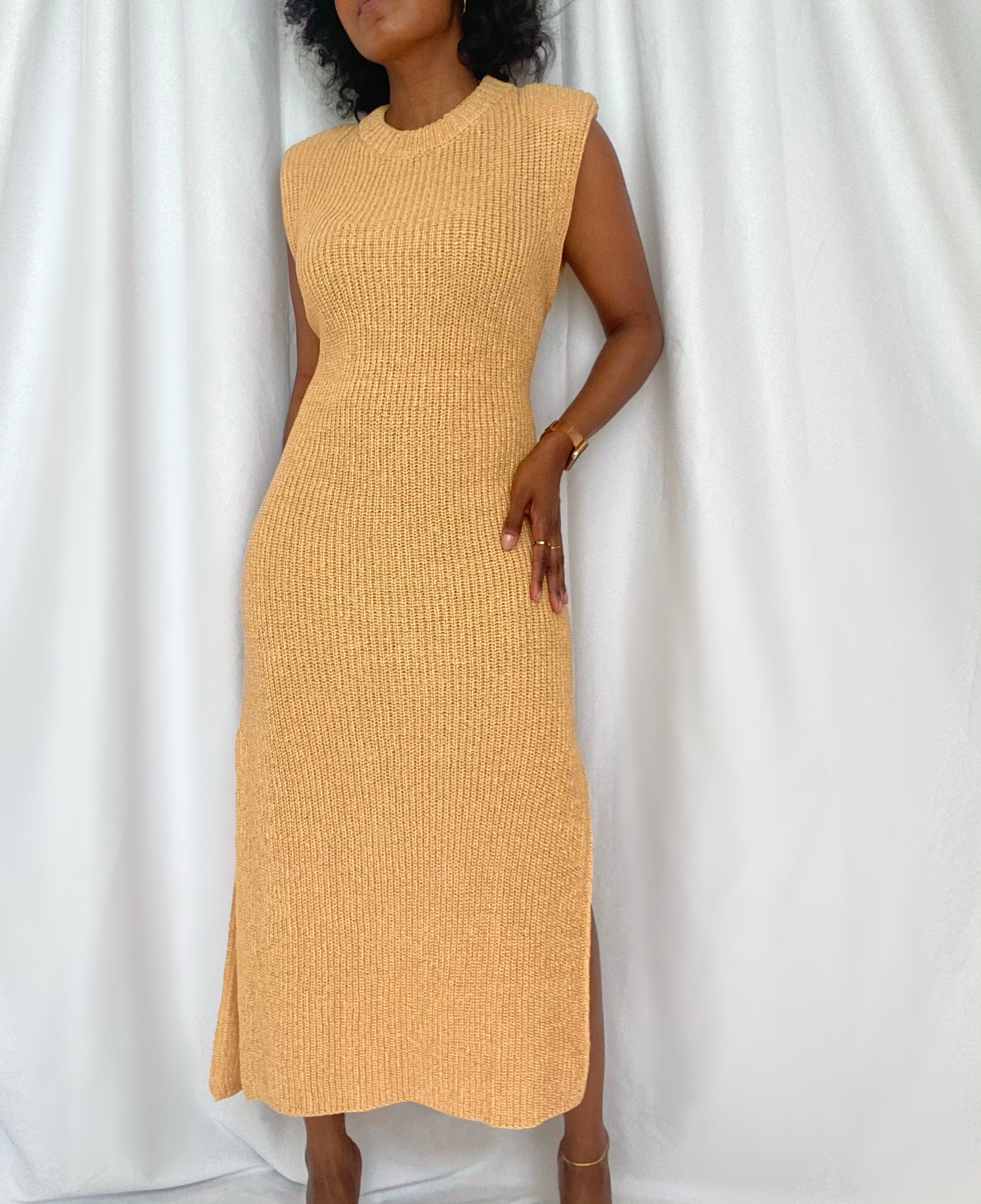Sangria Camel Midi Dress