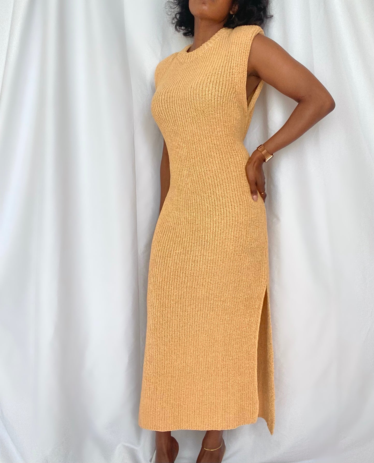 Sangria Camel Midi Dress