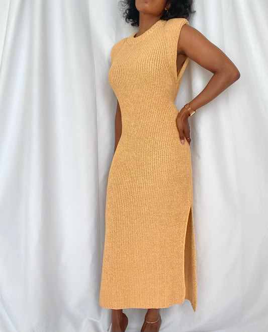 Sangria Camel Midi Dress