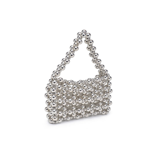 Bubble Evening Bag: Silver