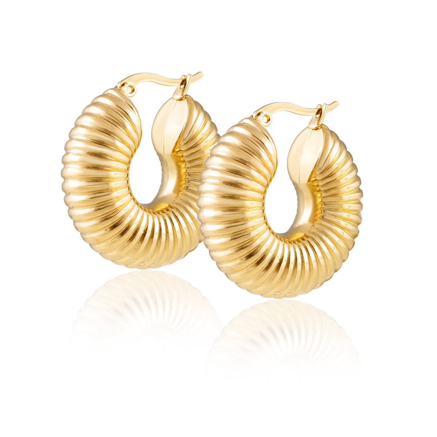Ribbed Hoops