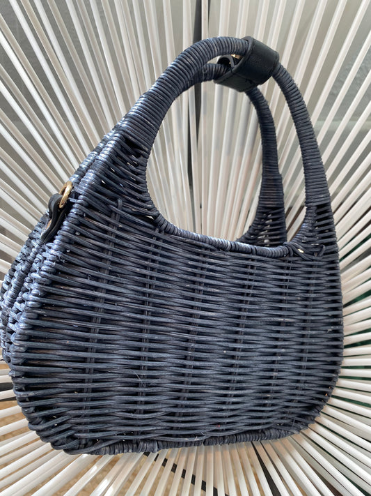 Fiji Black Woven Crossbody